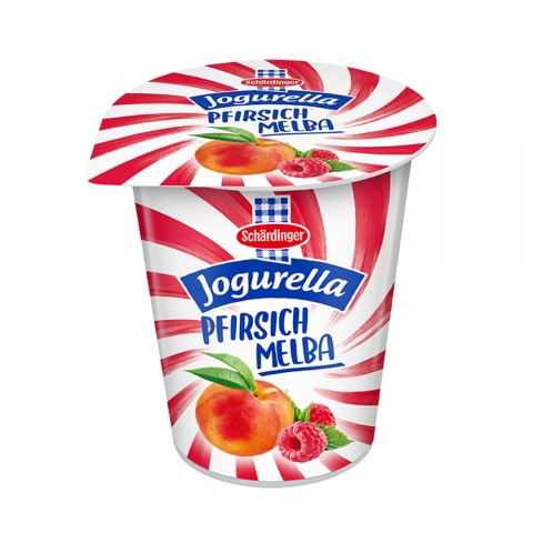 Jogurella Pfirsich Melba Fruchtjoghurt Produktbild