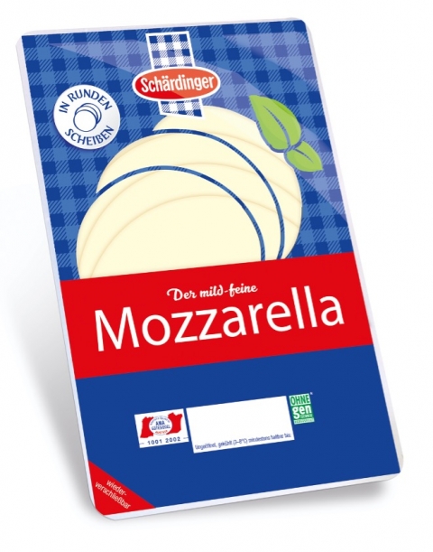 Mozzarella runde Scheiben