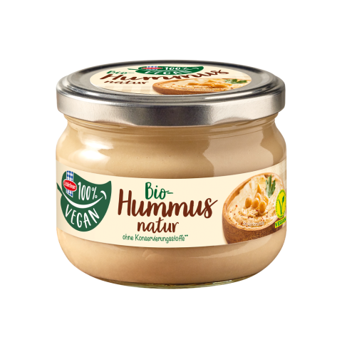 Bio Hummus Natur im Glas