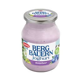 SRD Bergbauern Heidelbeer Joghurt im Glas 450g_Teaser