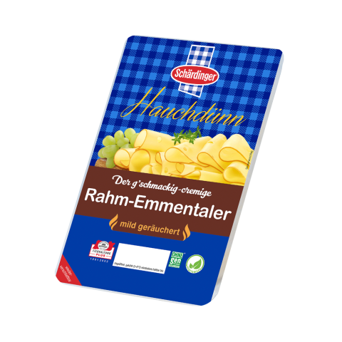 Rahm-Emmentaler geräuchert Scheiben hauchdünn