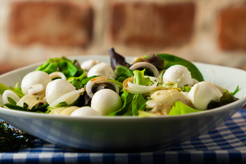 Schärdinger Gemischter Blatt-Salat mit Artischocken Herzen und Baby Mozzarella