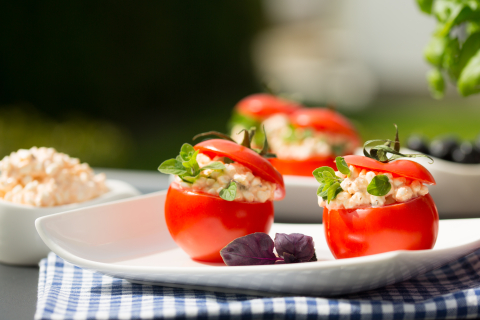 Gefüllte Landfrischkäse Tomaten