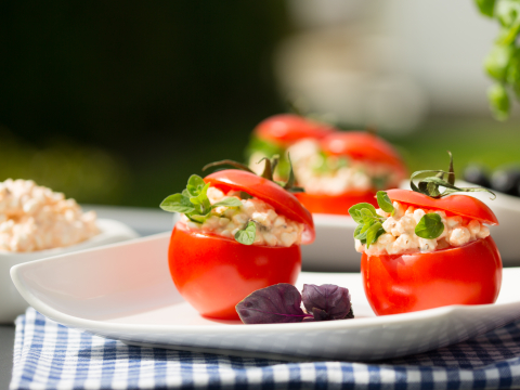 Gefüllte Landfrischkäse Tomaten